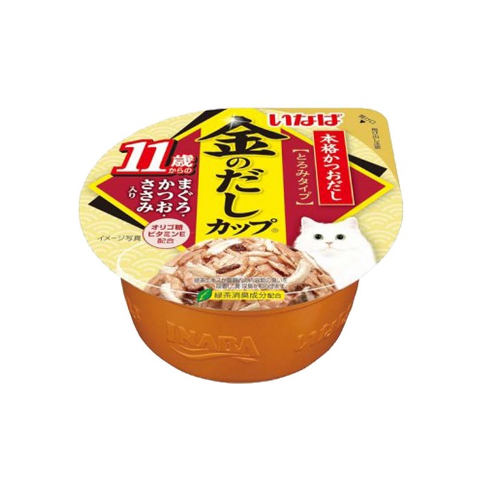 오늘까까 금빛육수 컵 고령묘 용 혼합맛 캔 간식