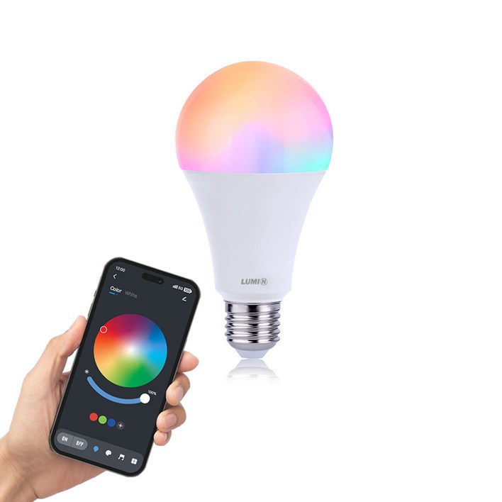 스마트공간 IoT 블루투스 전구 14W LED 밝기조절 색변환 E26 조명 램프 연동, 1개 스마트공간 IoT 블루투스 전구 14W LED 밝기조절 색변환 E26 조명 램프 연동, 1개