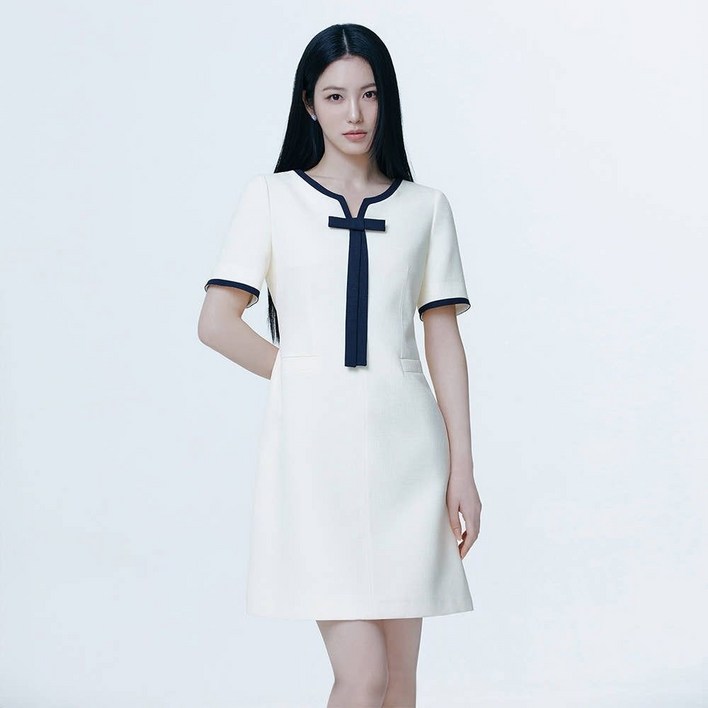 [국내백화점] 잇미샤 원피스 셔츠카라 노카라디자인 자켓형 코트형