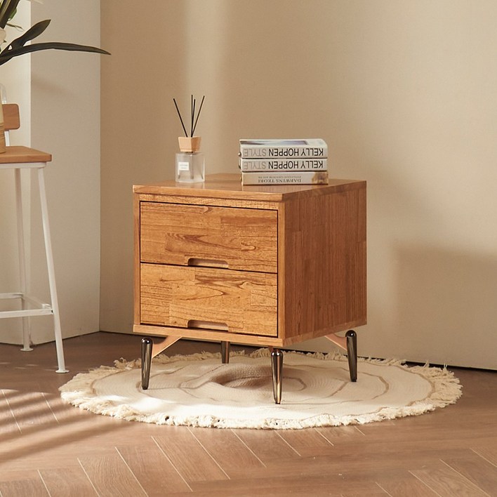 라움 책꽂이 미니 원목 협탁 400 고무나무 미니 틈새 모듈 선반 침대협탁