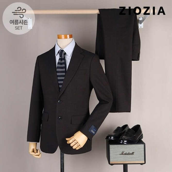 지오지아 쿨맥스 에어 솔리드 브라운 정장세트 AAD2SB1302 AAD2SP1302 BR