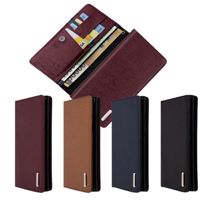 갤럭시 노트10/SM-N971 잭팟 하이클래스 천연소가죽 플립 케이스 현금 카드 수납 플립형