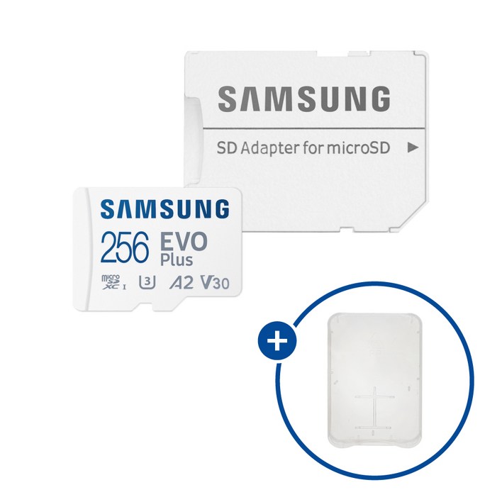 삼성전자 마이크로SD카드 EVO PLUS MBMC256 KR SD카드 케이스, 256GBSD카드 케이스, 1개