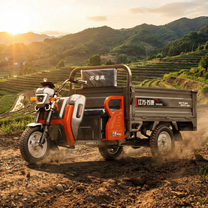 뉴온테크 전기 삼륜오토바이 농업용 노인 삼발이 운반차 트럭
