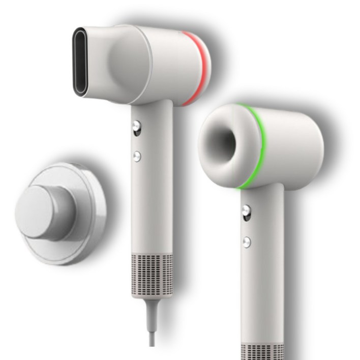 하이엔드 음이온 초고출력 BLDC 항공모터 순환기능 가정용 전문가용 헤어 드라이기, 에센셜 화이트