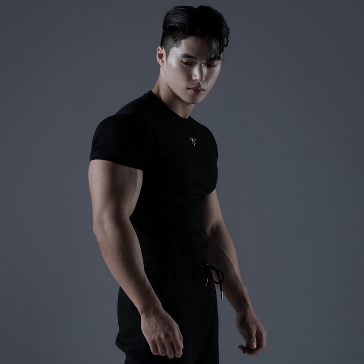 카미드 금형 머슬핏반팔 짐웨어 티셔츠