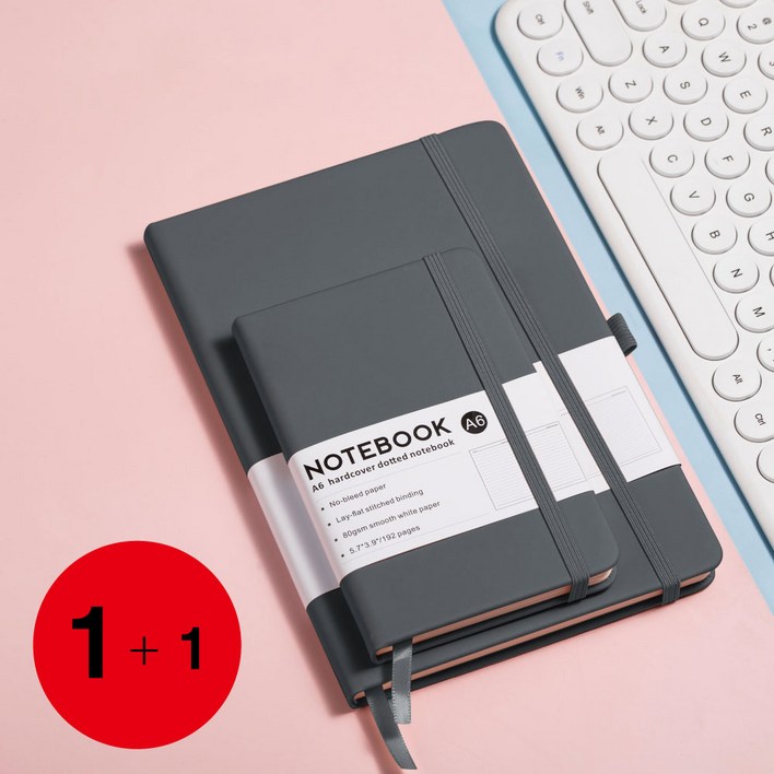 (1+1) 캘리스터 A5 하드커버 스트랩 양장다이어리 + A6 포켓노트 만년다이어리 10가지 색상