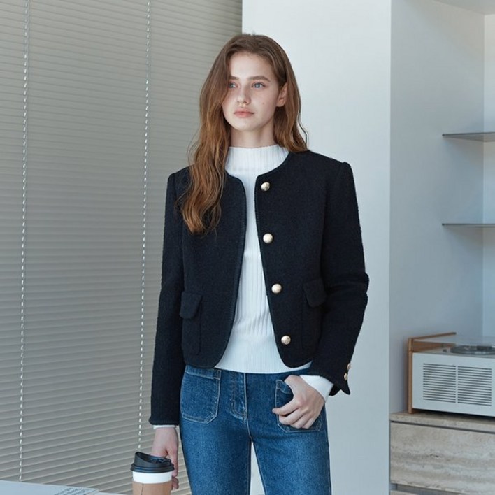 백화점 잇미샤 25FW 모던 클래식 부클 울 자켓 ITPBZJK930 241939