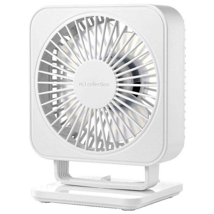 엠아이디자인 미니팬 국내산 탁상용 디자인 선풍기 저소음 미니 스탠드 선풍기 FMS0414WH 화이트 클립, 어댑터 미포함