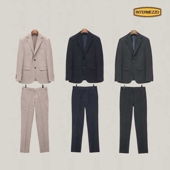 인터메조 24SS 워셔블 컴포터블 1벌 셋업 수트 IMESMSJSP201