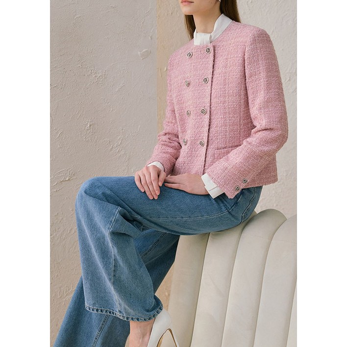 팬시 트위드 자켓