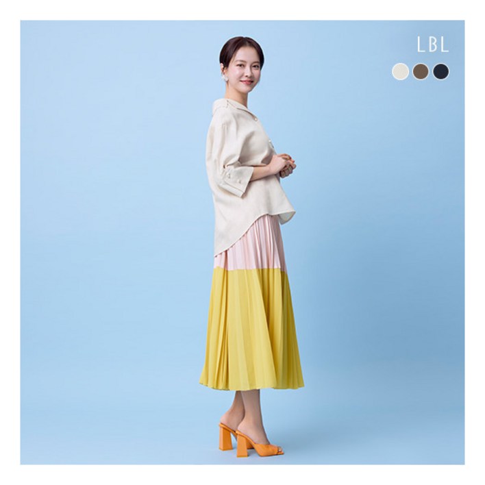 [LBL] ♡24SS 퓨어프렌치린넨100 위켄드 블라우스 3종