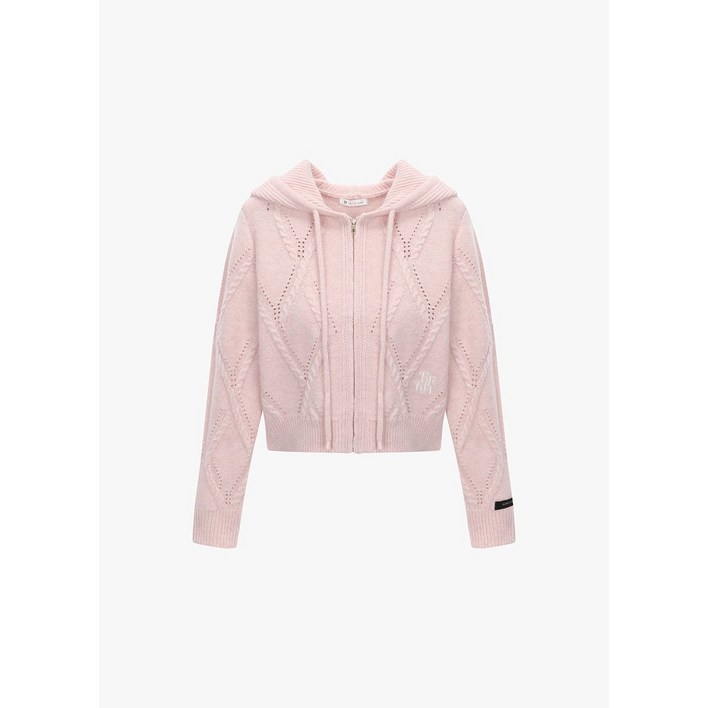 [백화점매장출고] 잇미샤 알파카 블렌드 후드 집업 가디건 ITOBKCD770