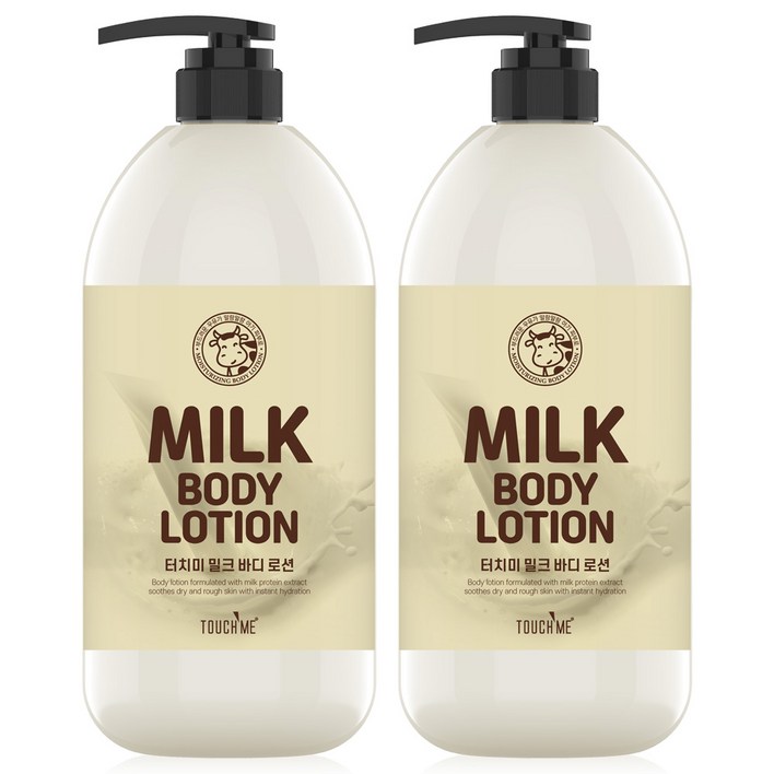3개터치미 밀크우유 바디로션1000ml, 2개, 1L 3개터치미 밀크우유 바디로션1000ml, 2개, 1L