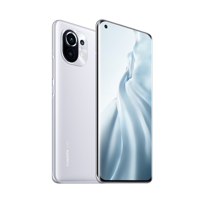 [샤오미 해외직구]전시폰 공기계 자급제 3사호환 행복폰 샤오미 Mi 11 화이트 8GB 256GB, 화이트, 256GB