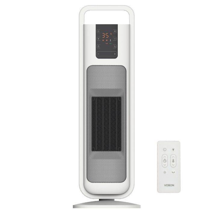 보본 초고속 항공기 난방 좌우회전 전기 온풍기 히터 VB-W2000PO 리모컨 포함, VB-W2000PO