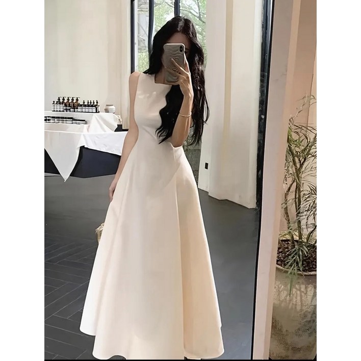 돌잔치엄마원피스,결혼식2피로연드레스,브라이덜샤워,셀프웨딩각종모임에 어울리는 A라인원피스뱃살하비커버