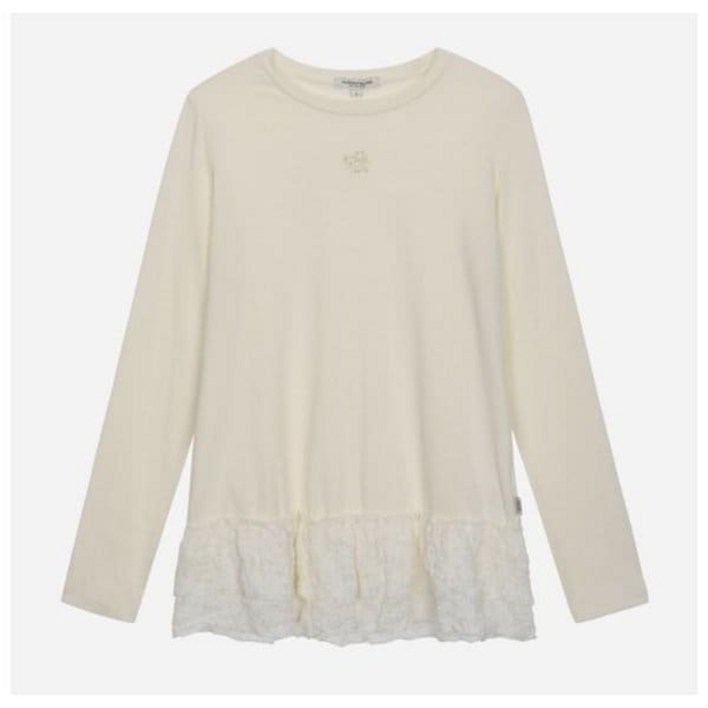 매장정품 THURSDAY ISLAND 써스데이 아일랜드 써스데이아일랜드 레이스 배색 레이어드 티셔츠 T256MTS156W 1106759