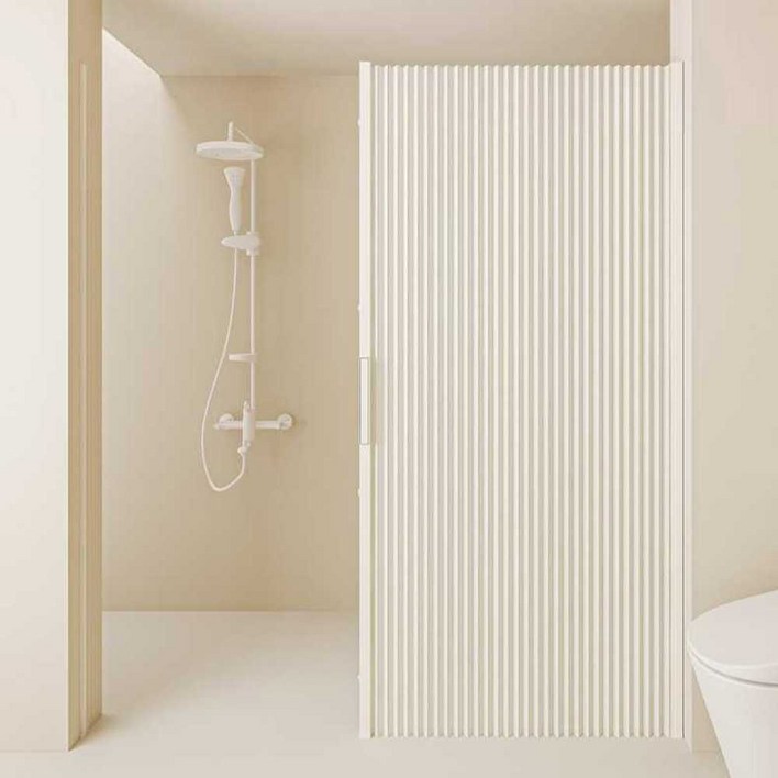 무타공 중문 자바라 드레스룸 욕실 거실 접이식 웜 화이트