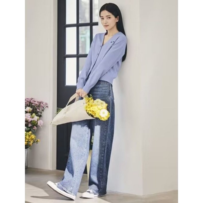 [백화점 정품] 25FW 폴햄 여성 봄 컴포트 세미와이드 데님 팬츠 PHF1DP2033