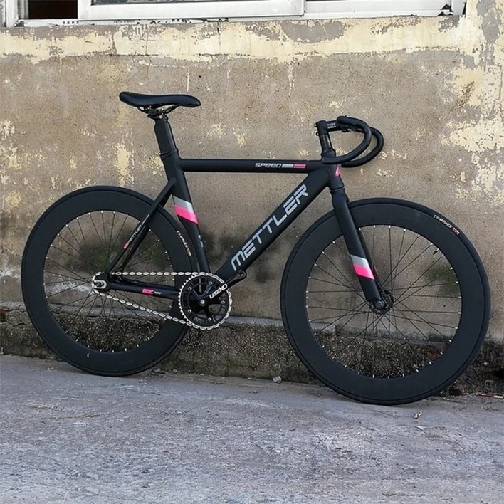 BMX 트위터 언노운 MTB 전동 하이브리드 ,픽시자전거 고정 기어 알루미늄 합금 700c 52cm 70mm 림 높이 메틀러 머슬 스포크 휠 52cm 25.4mm 스템 시트