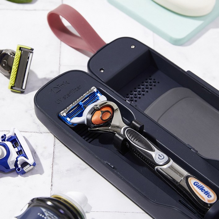 링크 휴대용 면도기 살균기 클리너 / 면도트러블 / 면도기소독 / 면도날 클리너