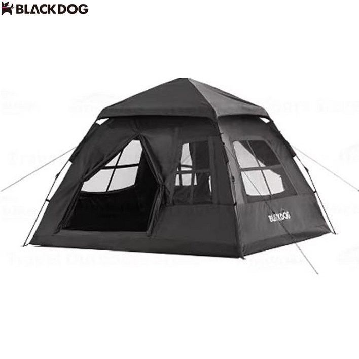 블랙독 사각 원터치텐트 피크닉 낚시 백패킹 방충망 비치 텐트