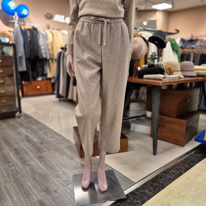 BCBG [올앤선드리] 프티 울 PT 바지 _  A4W9P308   76   [SEPIA]