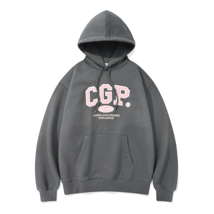 코드그라피 CGP 아치 로고 후드티 차콜 코드그라피 CGP 아치 로고 후드티 차콜