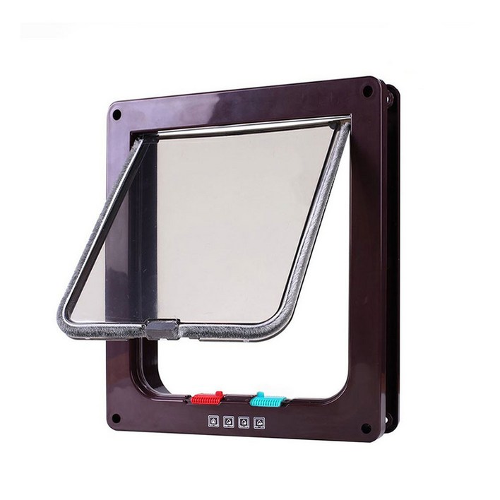 애구애구 강아지 고양이 안전문 견문 펫도어 SM,L,XL, 블랙, 1개