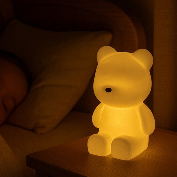 플로우홈 달곰이 led 무선 수면 수유등 무드등