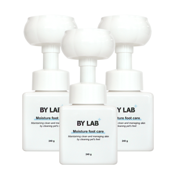 바이랩 수분 풋 케어 강아지 산책 후 발 샴푸 습진 피부각질 발사탕 초유 비누, 240g, 3세트