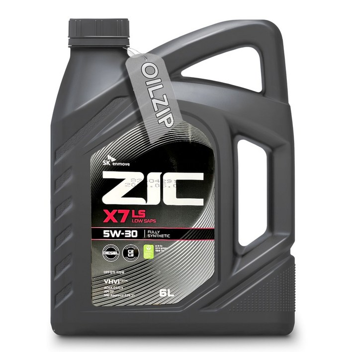지크 X7 LS 5W30 C2 C3 6리터 API SP 합성 가솔린 디젤 겸용 엔진오일, 1개, 지크 X7 LS 5W30 C2C3 6리터 지크 X7 LS 5W30 C2 C3 6리터 API SP 합성 가솔린 디젤 겸용 엔진오일, 1개, 지크 X7 LS 5W30 C2C3 6리터