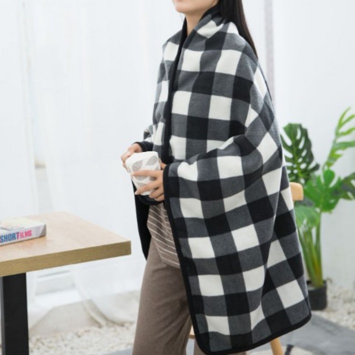 하메스 포근한 똑딱이 무릎 어깨 담요