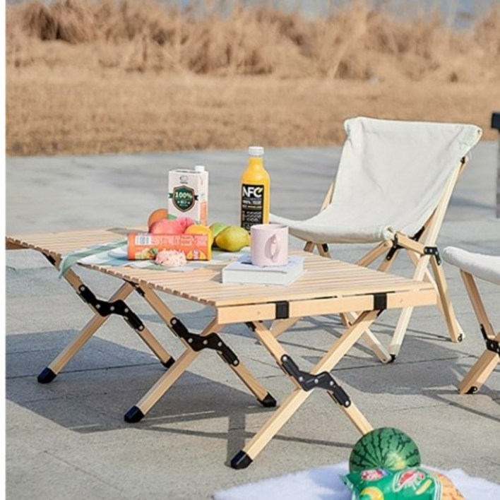 캠핑 롤테이블 원목 캠핑용품