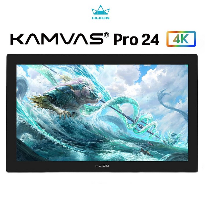 휴이온 KAMVAS Pro 24 4K UHD액정타블렛, 블랙 갤럭시태블릿