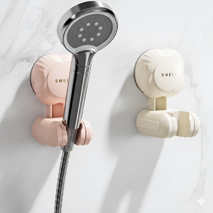 무타공 회전식 욕실 샤워기 헤드 거치대 홀더