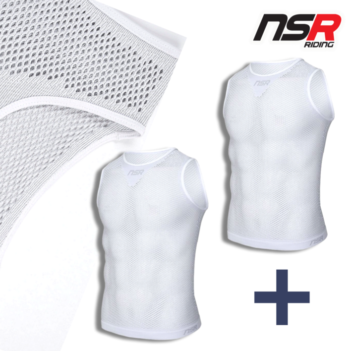 NSR 1+1 심리스 드라이넷 PP 자전거 베이스레이어 메쉬 이너웨어