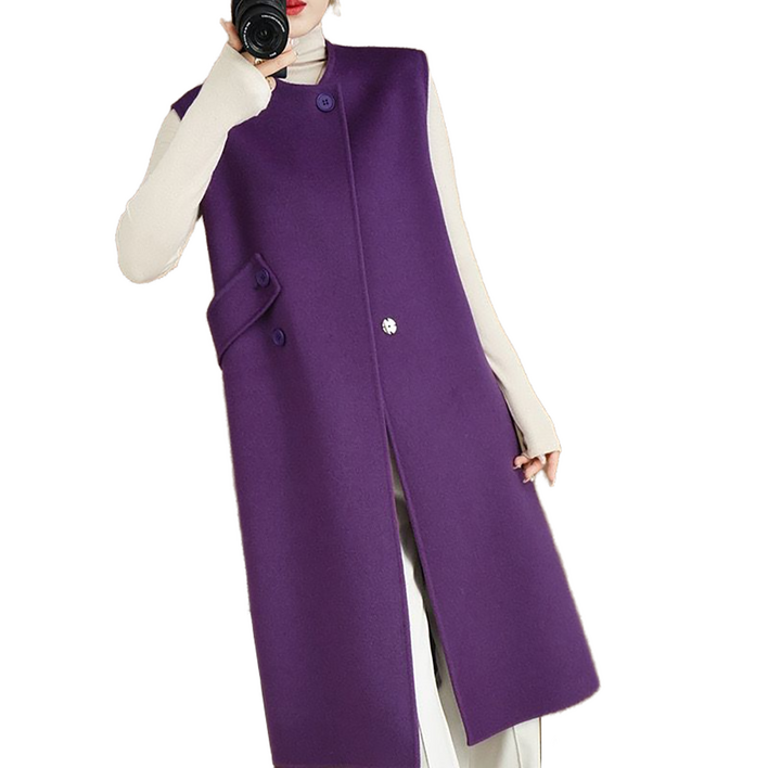 셀럽당 추동 나시 스커트 모직 나시 베스트 기질 모직 나시 원피스X0871