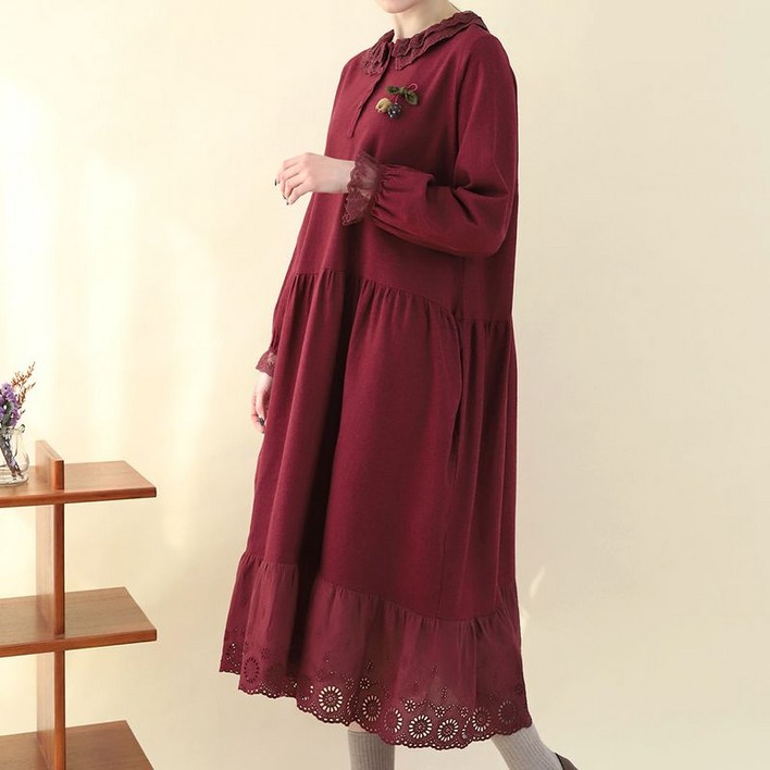 [디얼마미] 알리 기모 원피스  미시옷 빅사이즈 엄마옷 중년 여성 마담