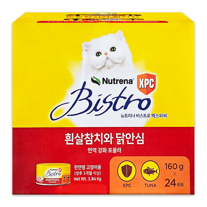 뉴트리나 비스트로 애묘용 캔사료 160G x 24캔
