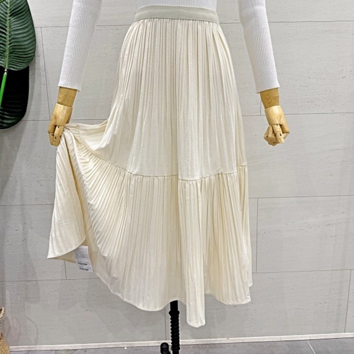 에잇컨셉 라렌 주름 롱 스커트 (C25J3FSK006)