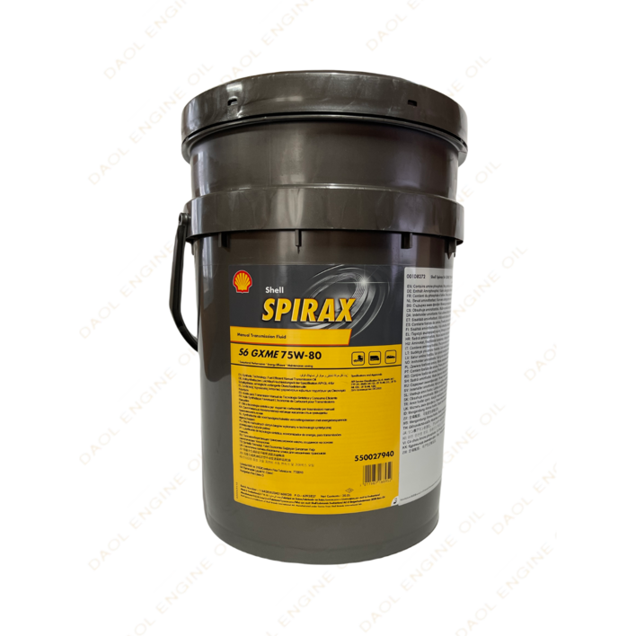 쉘 스파이렉스 S6 GXME 75W80 20L, API GL4, 100합성기어오일, 1개, 쉘 75W80