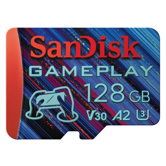 샌디스크 게임 플레이 A2 U3 4K V30 SD 카드, 1개, 128GB