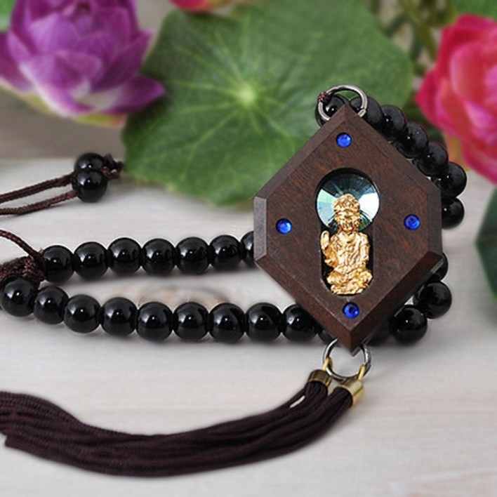 만자몰 육각 호신술 차걸이 자동차 룸미러 안전운전