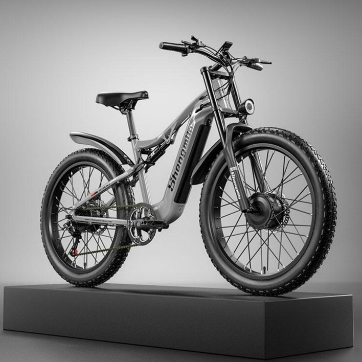 MTB 전기자전거 듀얼모터 2000W 26인치 산악 출퇴근 자토바이 48V 삼성 배터리