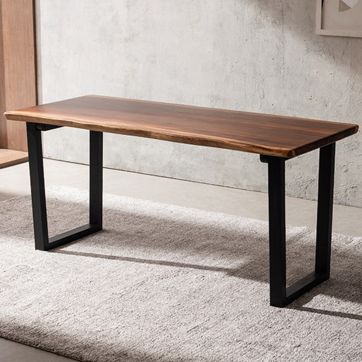 삼익가구 에디 6인용 로즈우드 우드슬랩 식탁 테이블