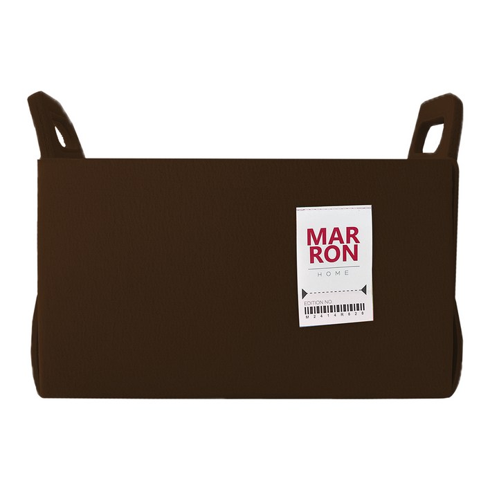 마롱즈 접이식 펠트 수납 바구니, 초코브라운, 5개