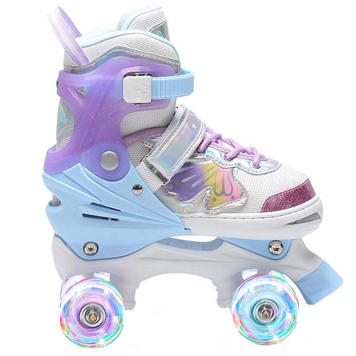 복나이트 롤러스케이트 롤러장 스케이트 나비 인라인 두 줄로 스케이트 롤러스케이트장