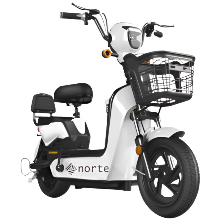 전동 스쿠터 전기 자전거 팻바이크 성인용 출퇴근 미니벨로, 화이트, 스틸